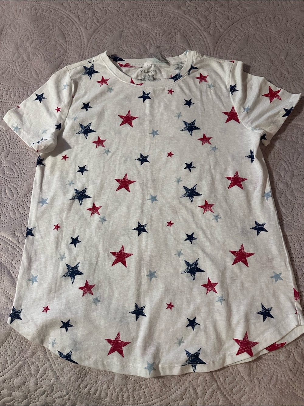 Maurices BNWT SS Sz sm stars patriotic tee 4th of July